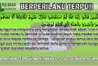 Berperilaku Terpuji, Bertindak Lurus Sesuai Ajaran Islam