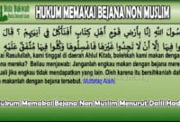 Hukum Memakai Bejana Non Muslim