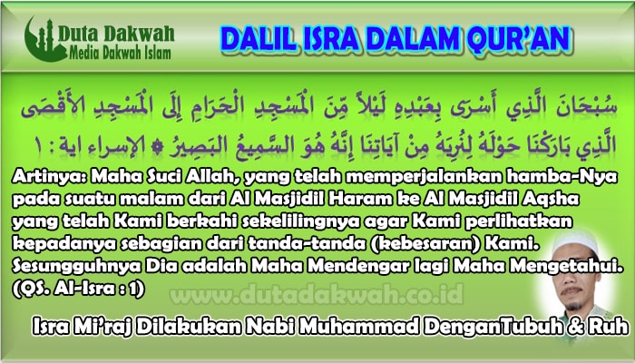 Isra Mi’raj Dilakukan Nabi Muhammad DenganTubuh & Ruh