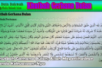 Khutbah Gerhana bulan