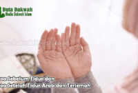 Doa Sebelum Tidur dan Doa Setelah Tidur Arab dan Terjemah