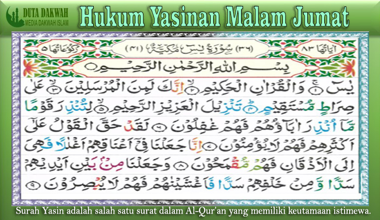 Hukum Yasinan Malam Jumat