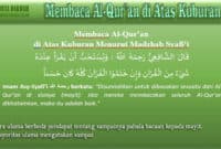 Membaca Al-Qur’an di Atas Kuburan